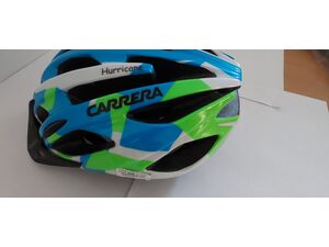 CYKLISTICKÁ HELMA Carrera HURRICANE modrá/zelená/bílá