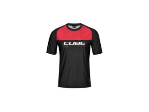 dres CUBE EDGE ROUND NECK JERSEY black/red