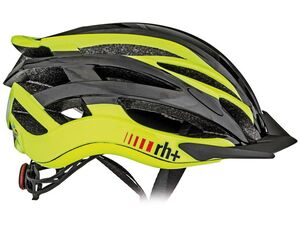Cyklistická helma RH+ 2in1, shiny dark carbon/shiny yellow
