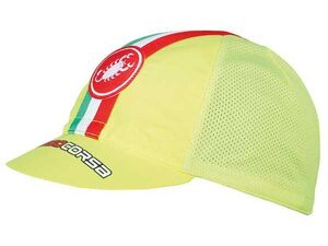 Castelli - čepice Performance Cycling, yellow fluo