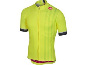 Castelli - pánský dres Podio Doppio FZ, yellow fluo