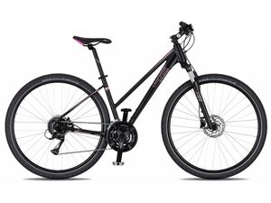 Krosové kolo 4EVER EMILY DISC black/metal pink 2023