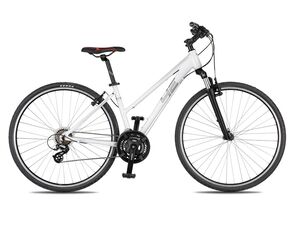 Krosové kolo 4EVER FLAME 2021 bílá/metal stříbrná