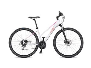 Krosové kolo 4EVER JASMINE DISC 2022 bílá / rose gold