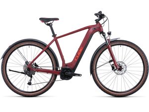 Elektrokolo CUBE NURIDE HYBRID PERFORMANCE 500 Allroad 2022 darkred´n´red