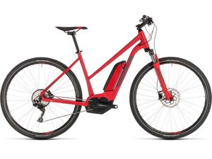Elektrokolo CUBE CROSS HYBRID PRO 500 2019 red´n´grey trapeze