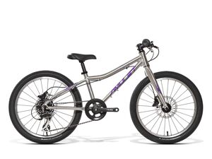 dětské kolo AMULET 20 YOUNGSTER alu brushed transparent/dark violet shiny 2022