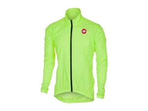 Castelli - pánská bunda Squadra long, green fluo