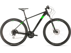 Horské kolo CUBE AIM RACE 29 2020 black´n´flashgreen