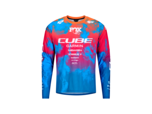 dres CUBE MTB X Actionteam L/S blue´n´pink´n´orange