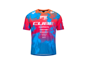 dres CUBE MTB X Actionteam S/S blue´n´pink´n´orange