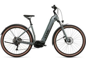 Elektrokolo CUBE NURIDE HYBRID PERFORMANCE PRO 625 Allroad 2022 silvergreen´n´black Easy Entry