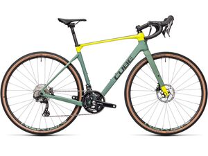 Gravel kolo CUBE NUROAD C:62 RACE 2021 green´n´lime