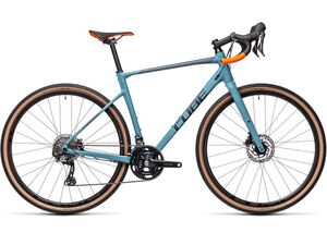 Gravel kolo CUBE NUROAD RACE 2021 greyblue´n´orange