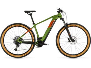 Horské elektrokolo CUBE REACTION HYBRID EX 29 625 2020 green´n´orange