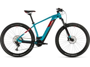 Horské elektrokolo CUBE REACTION HYBRID EXC 29 625 2020 petrol´n´red
