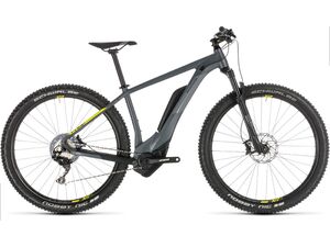 Horské kolo CUBE REACTION HYBRID RACE 500 29 2019 grey´n´lime