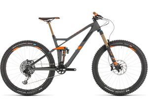 Horské kolo CUBE STEREO 140 HPC TM 27,5 2019 grey´n´orange