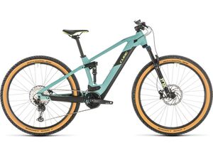 Horské elektrokolo CUBE STEREO HYBRID 120 RACE 29 625 2020 frozengreen´n´green