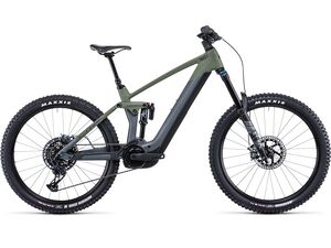 Elektrokolo CUBE STEREO HYBRID 160 HPC TM 750 27,5 2022 flashgrey´n´olive