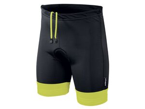 Etape - dětské kalhoty JUNIOR s vložkou, černá/žlutá fluo