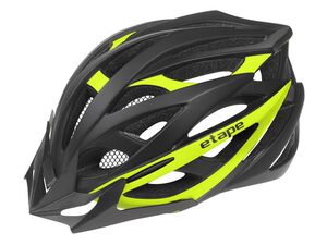 Etape – cyklistická přilba MAGNUM, černá|žlutá fluo mat
