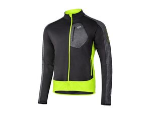 Etape - pánský dres STONE, černá/žlutá fluo