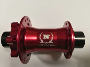 Náboj MTB Novatec DH61SB-disk přední červený 32
