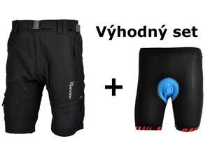 SILVINI PÁNSKÉ CYKLISTICKÉ KALHOTY RANGO MP857 black + set