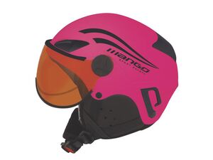 Dětská lyžařská přilba MANGO ROCKY PRO růžová fluo