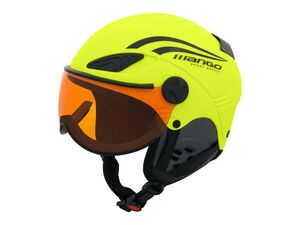 Dětská lyžařská přilba MANGO ROCKY PRO 2018, žlutá fluo