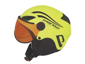 Dětská lyžařská přilba MANGO ROCKY PRO žlutá fluo