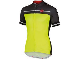 Pánský dres CASTELLI Velocissimo FZ, yellow fluo