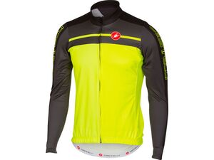 Pánský dres CASTELLI Velocissimo FZ, yellow fluo/anthracite/ black