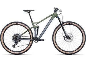Horské kolo CUBE STEREO 120 HPC TM 29 2022 flashgrey´n´olive