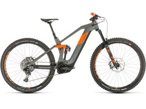 Horské elektrokolo CUBE STEREO HYBRID 140 HPC TM 29 2020 grey´n´orange