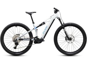 Elektrokolo CUBE STEREO Hybrid ONE44 HPC PRO 800 metallicwhite´n´blue 2027